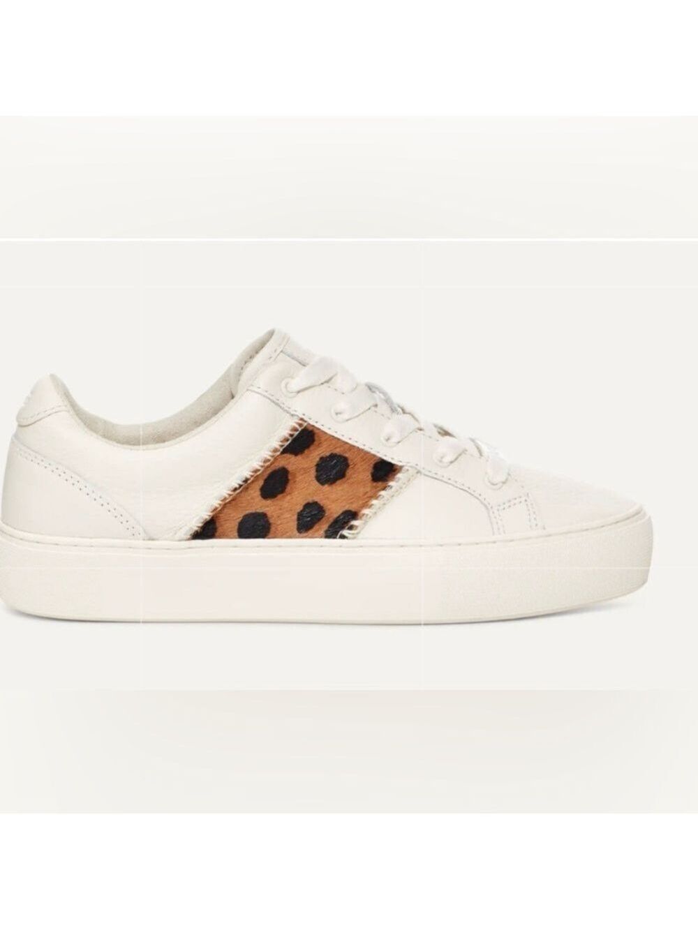 UGG Australia Dinale Cheetah Print Sneakers Leather Women Size 7.5